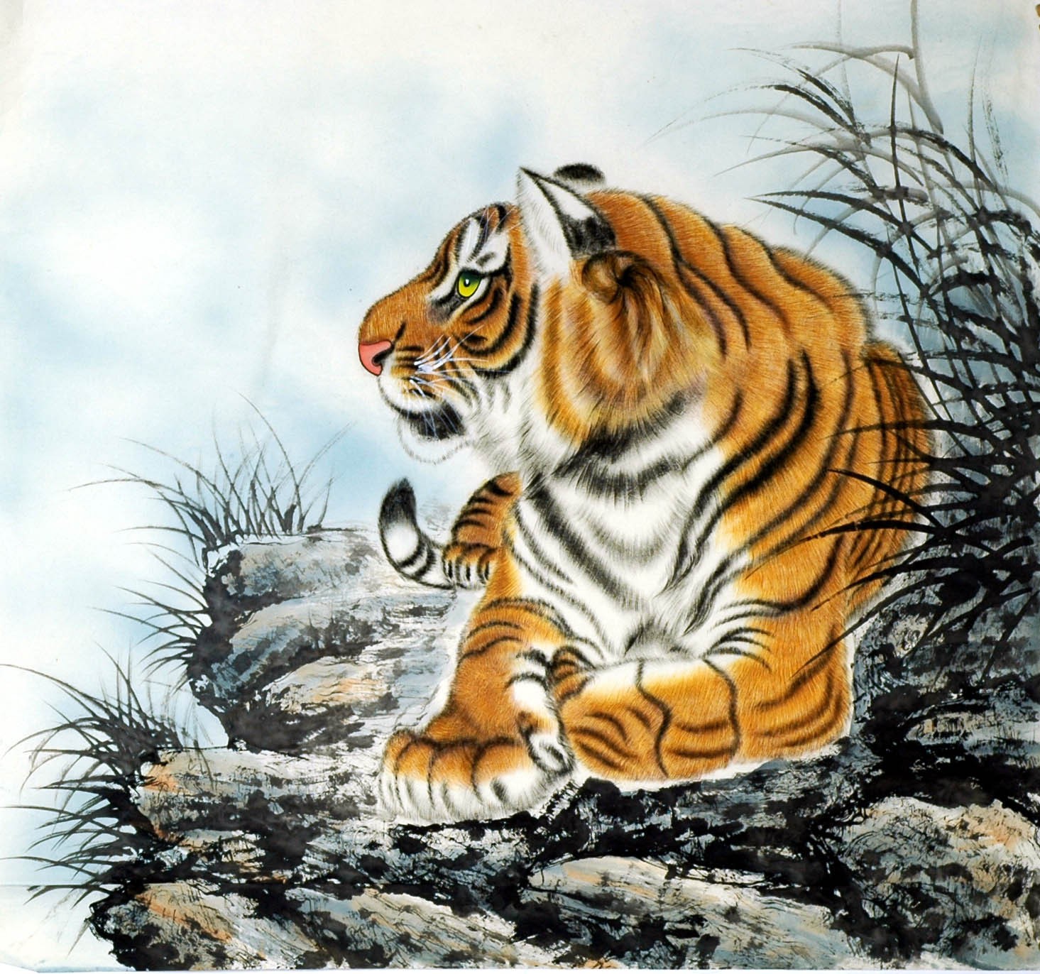 Chinese Tiger Painting - CNAG010005