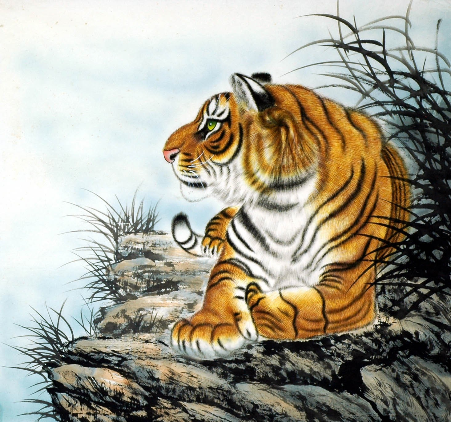 Chinese Tiger Painting - CNAG010008
