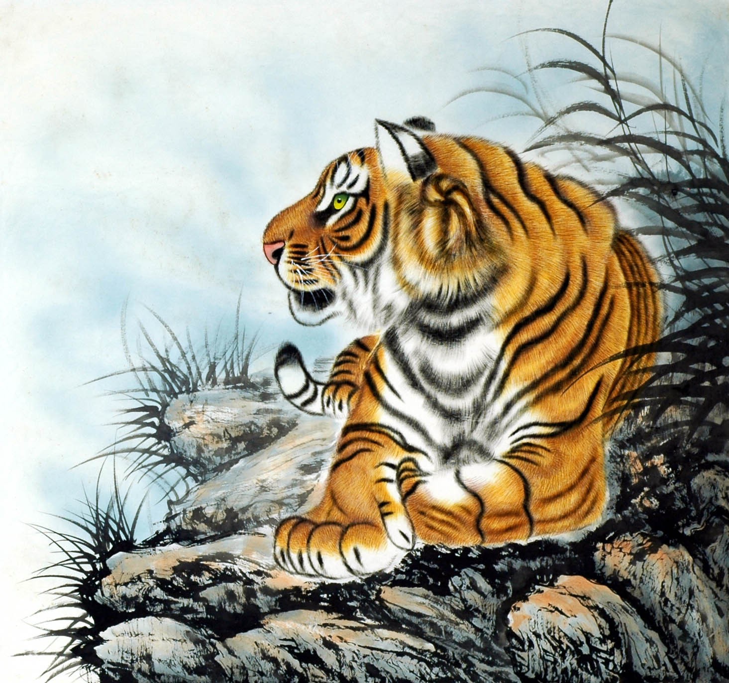 Chinese Tiger Painting - CNAG010009