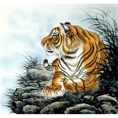 Chinese Tiger Painting - CNAG010014