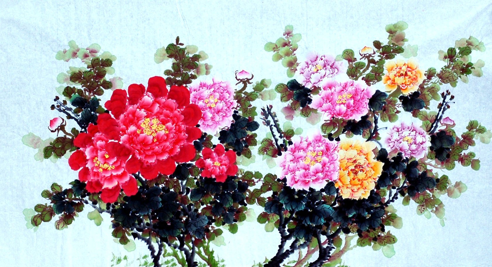 Chinese Peony Painting - CNAG010021