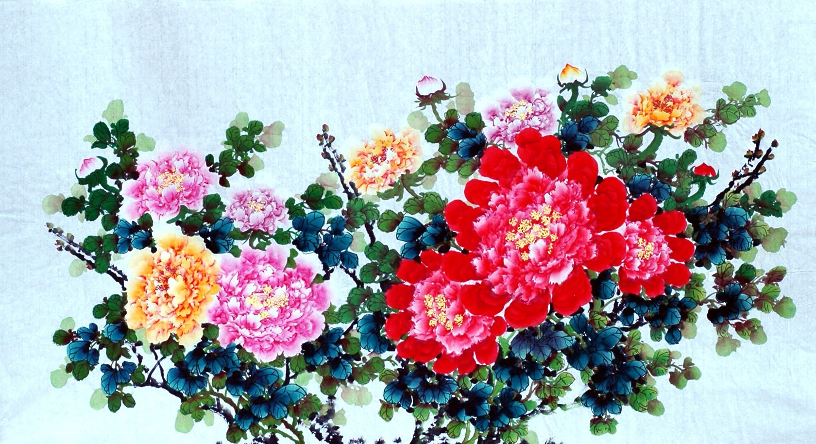 Chinese Peony Painting - CNAG010024