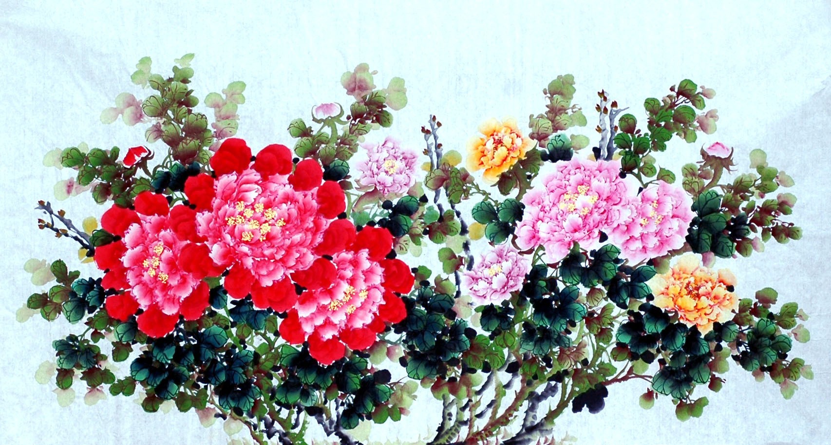 Chinese Peony Painting - CNAG010025