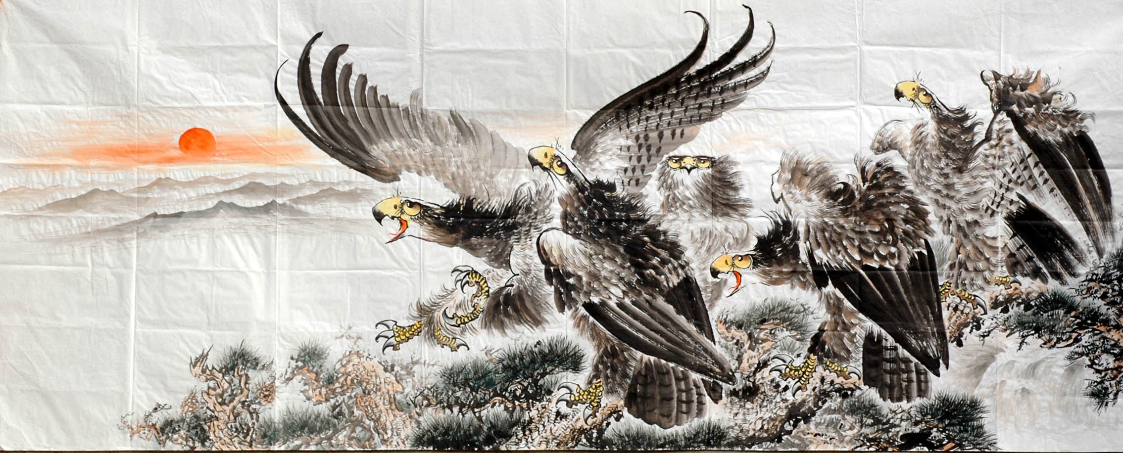 Chinese Eagle Painting - CNAG010035