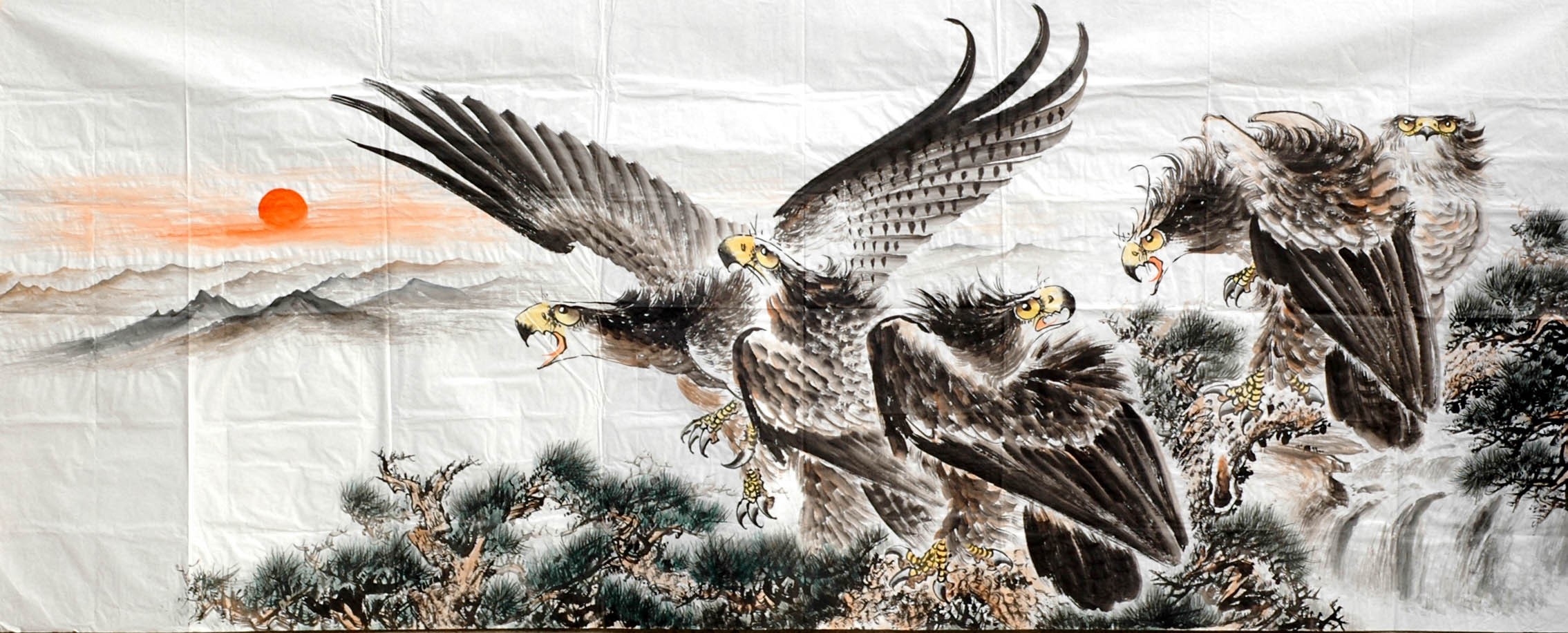Chinese Eagle Painting - CNAG010036