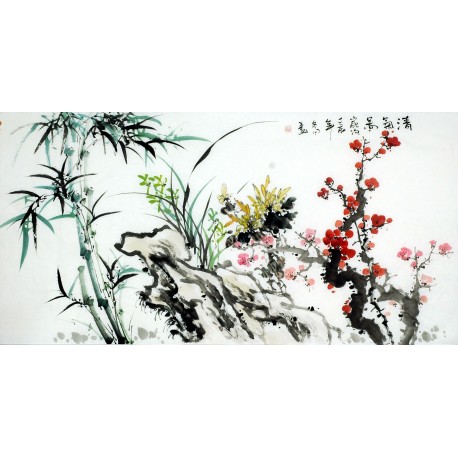 Chinese Bamboo Painting - CNAG010048
