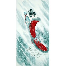 Chinese Beautiful Ladies Painting - CNAG010051