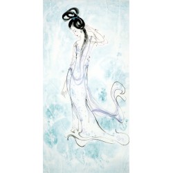 Chinese Beautiful Ladies Painting - CNAG010052