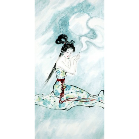 Chinese Beautiful Ladies Painting - CNAG010055