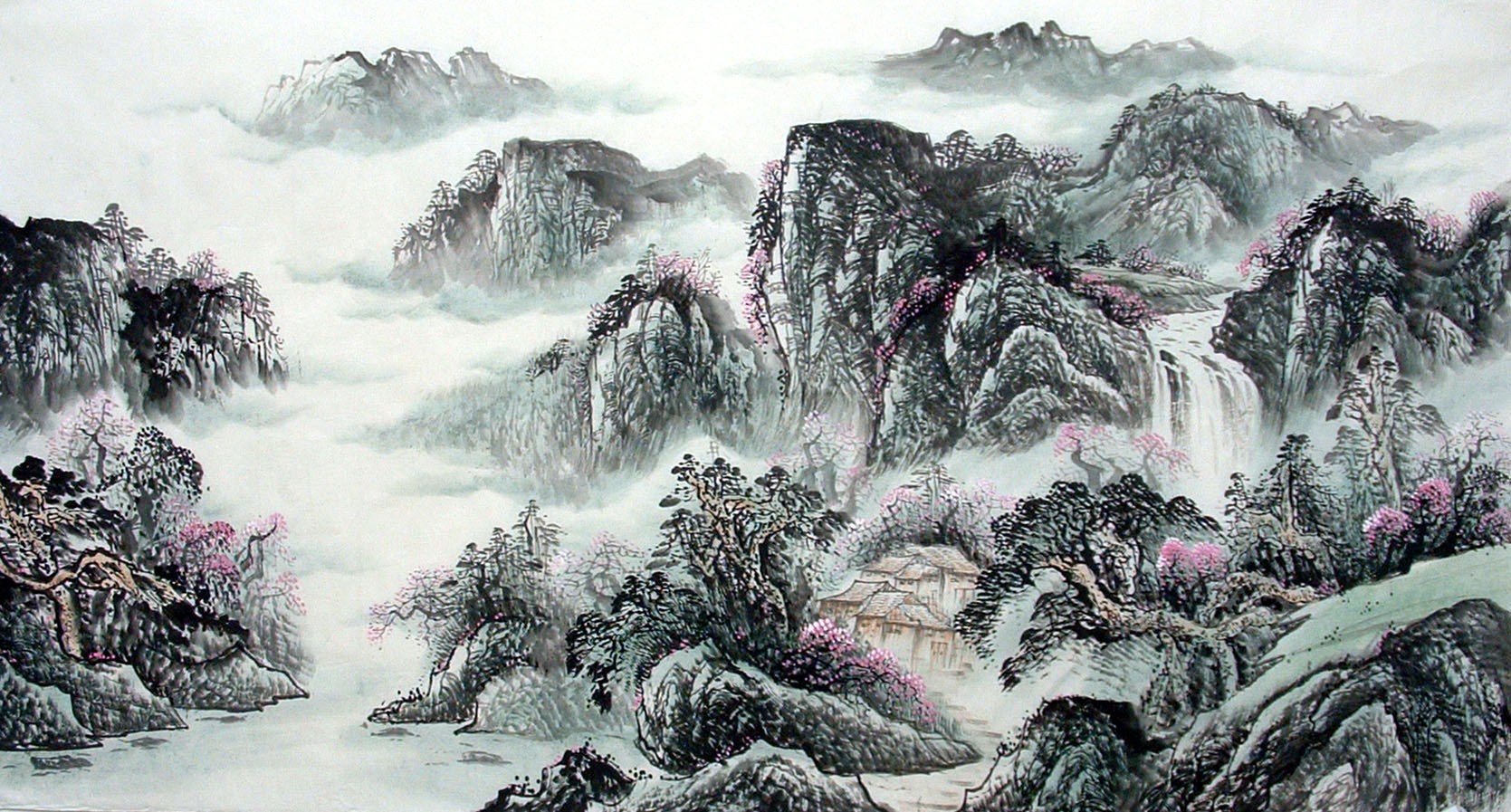 Chinese Landscape Painting - CNAG010065