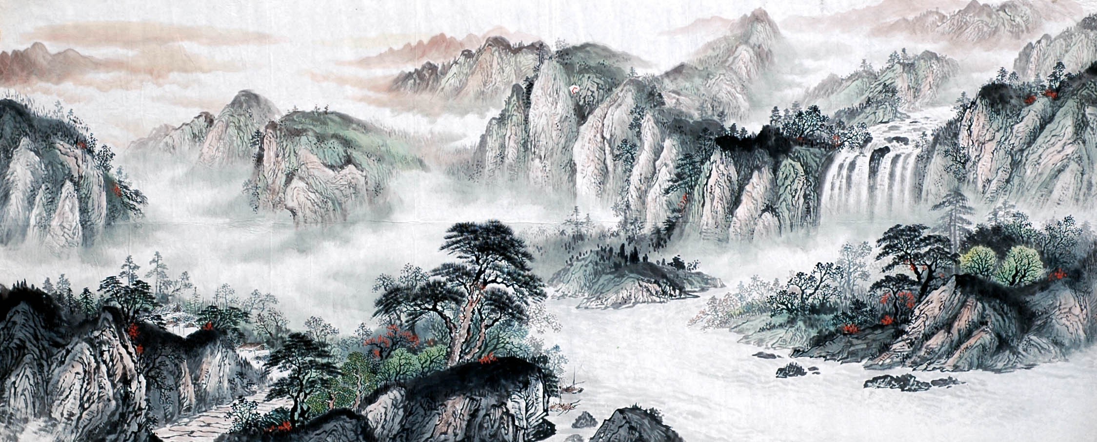 Chinese Landscape Painting - CNAG010075