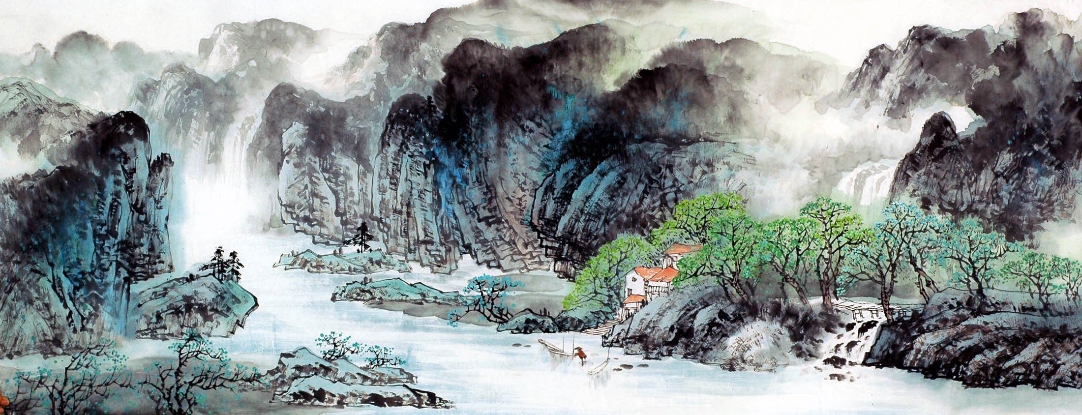 Chinese Landscape Painting - CNAG010089