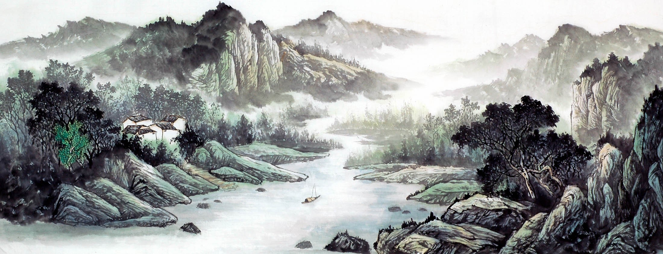 Chinese Landscape Painting - CNAG010092